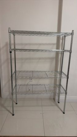 4-Tier Chrome Wire Shelving Unit