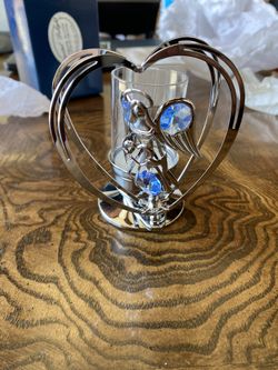 Crystal Delight Chrome Plated Austrian Crystal Angel