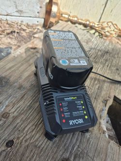 Ryobi 18v battery and charger