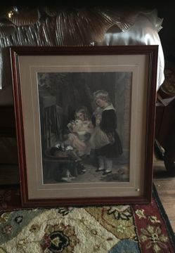 24” by 28” double matted picture.