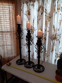 3 candle holders