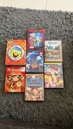 Disney SpongeBob Pixar Dvd Blu-ray Movies