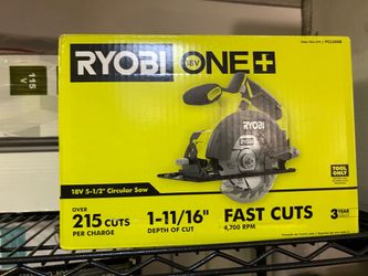 Ryobi ONE+ 18V 5-1/2 in. Cordless Circular Saw.