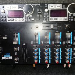 DJ Equipment - Dual CD - Mixer - Speakers 
