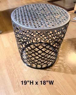 Metal, lattice, side table or seat