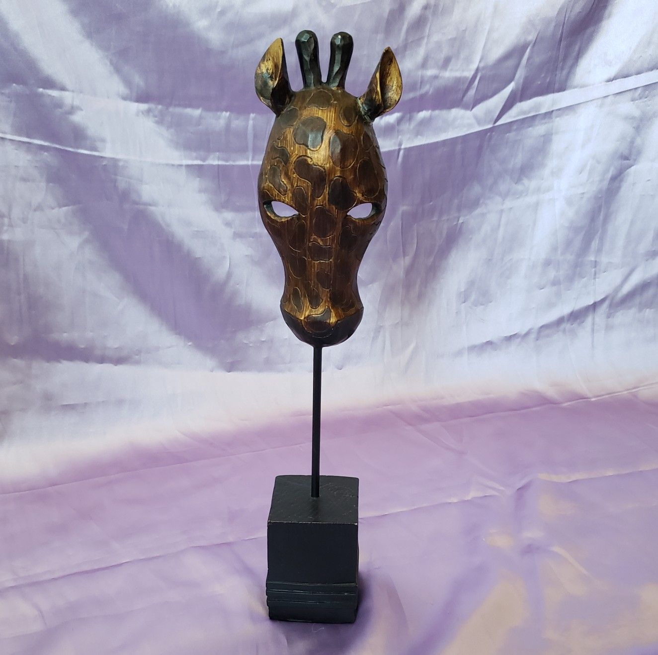 Resin Giraffe Mask Candle Holder