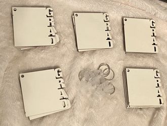 Grad Double Sided Blank Sublimation key chain