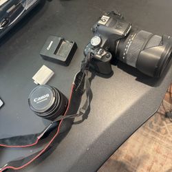 Canon EOS Rebel T1i camera + lens kit// 100th Anniversary edition