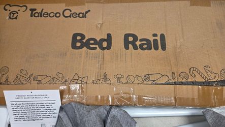 TALECO GEAR Bed Rail for Toddlers – 60 Inch (1 Piece), Grey #214T UP2