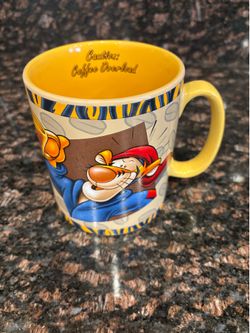 Vintage Disney Tigger Jumbo Coffee Mug - "Caution: Coffee Overload"