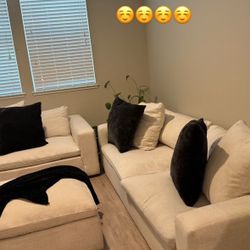 1300 OBO Utopia Couch Foam 96” Sofa/Chair/Ottoman Set