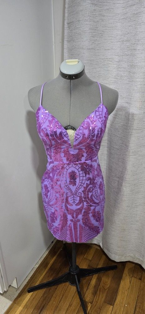 Short Purple Dress Size 2.