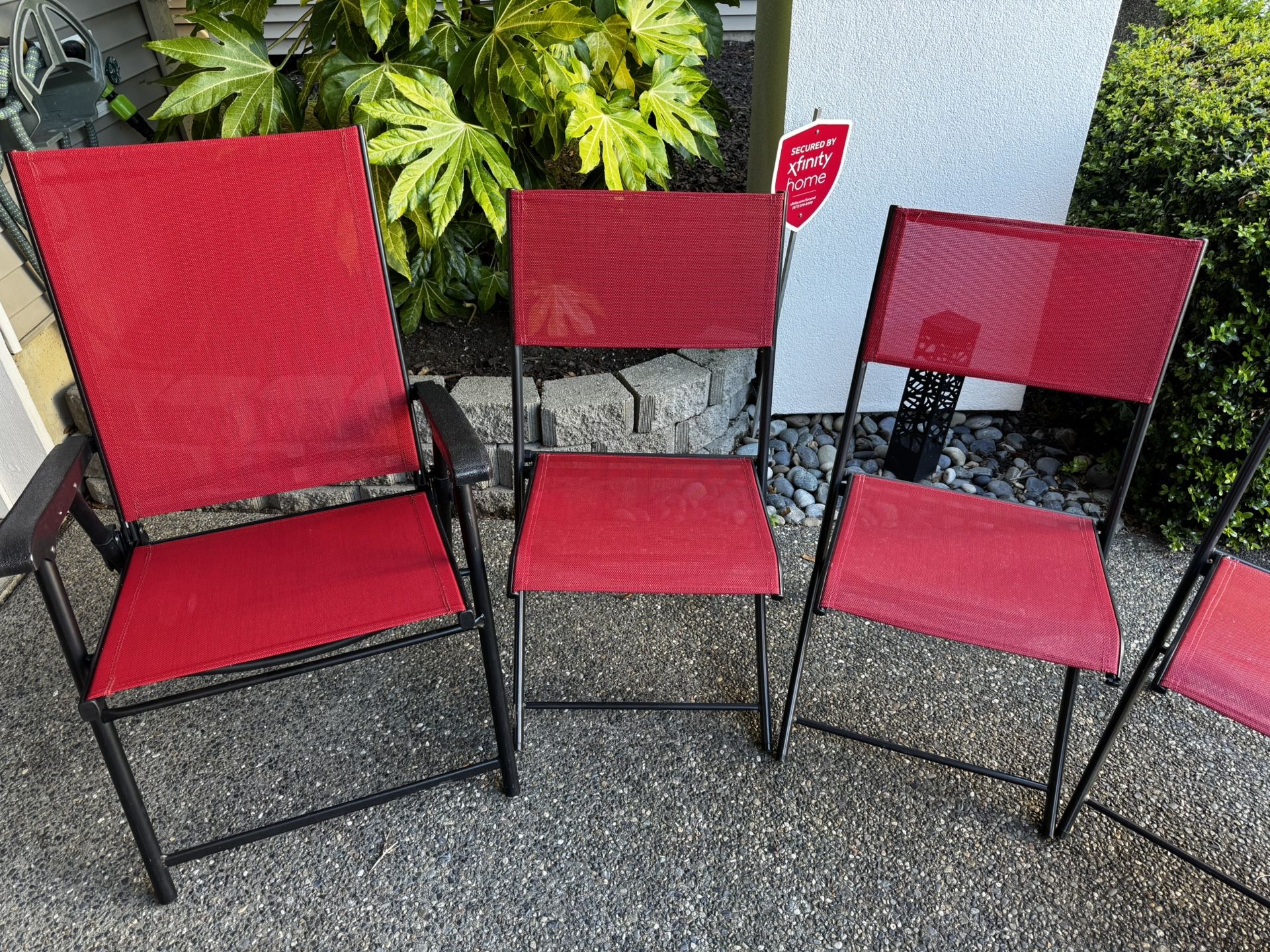 6 Outdoor Folding Dining Chairs