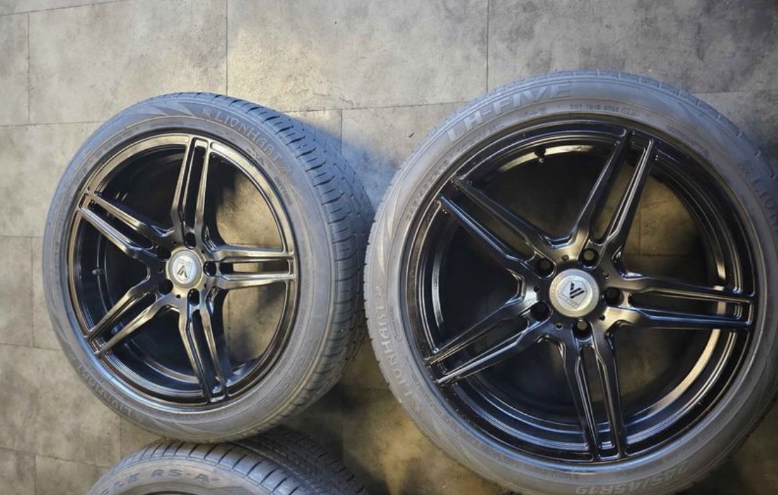 19" Asanti wheels and 245 45 19 tires 5x120