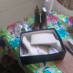 Brand New Boots and Silver Sandal