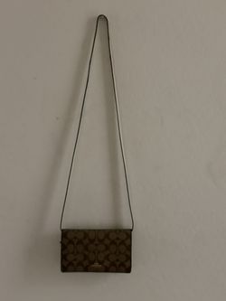 Beige & Brown Coach Purse