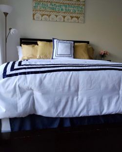 Queen mattress and bed frame