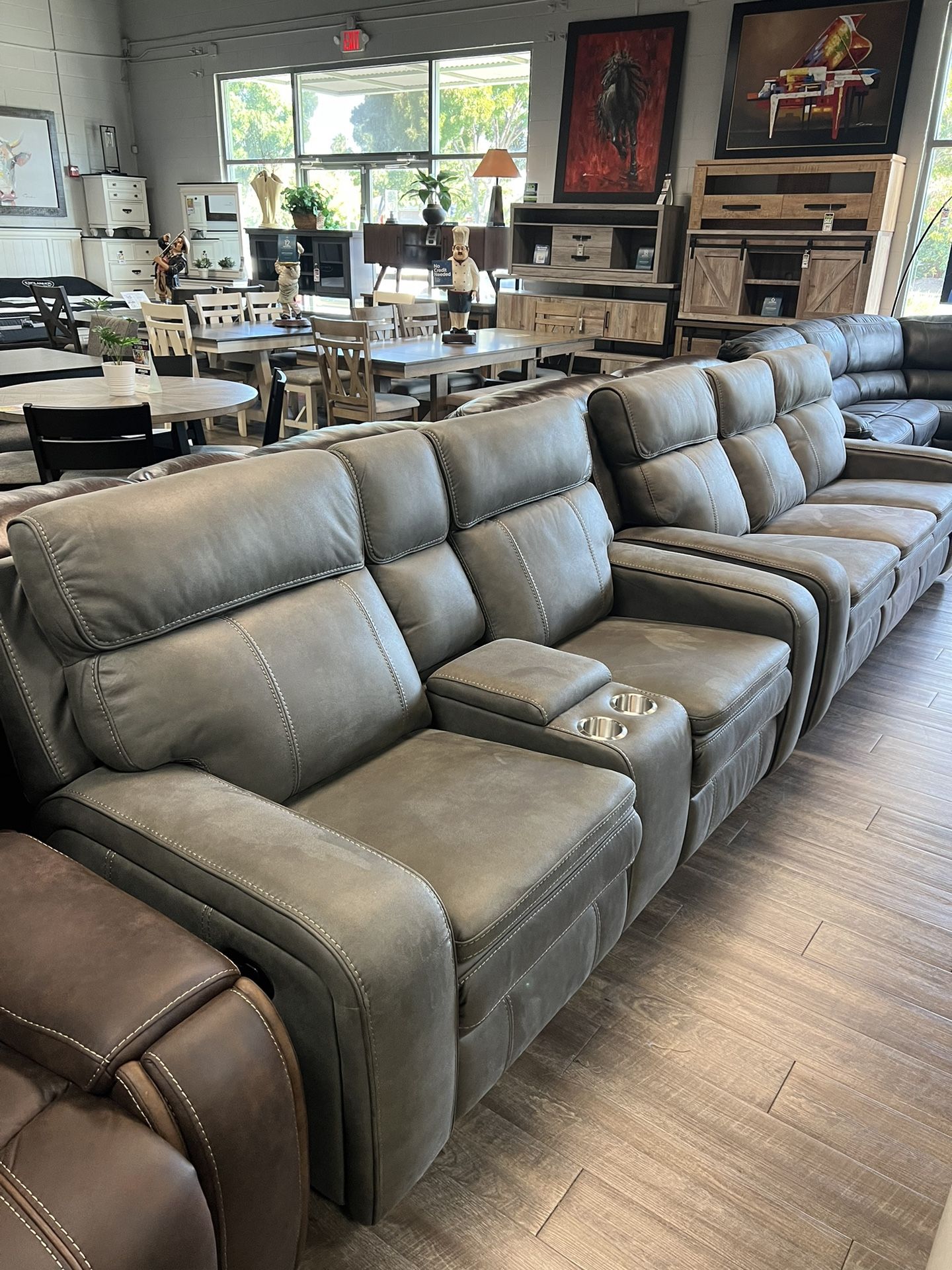 Triple Recliner Sofa & Loveseat Set! On Sale!!