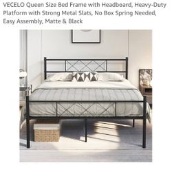 Black Metal Bed Frame 