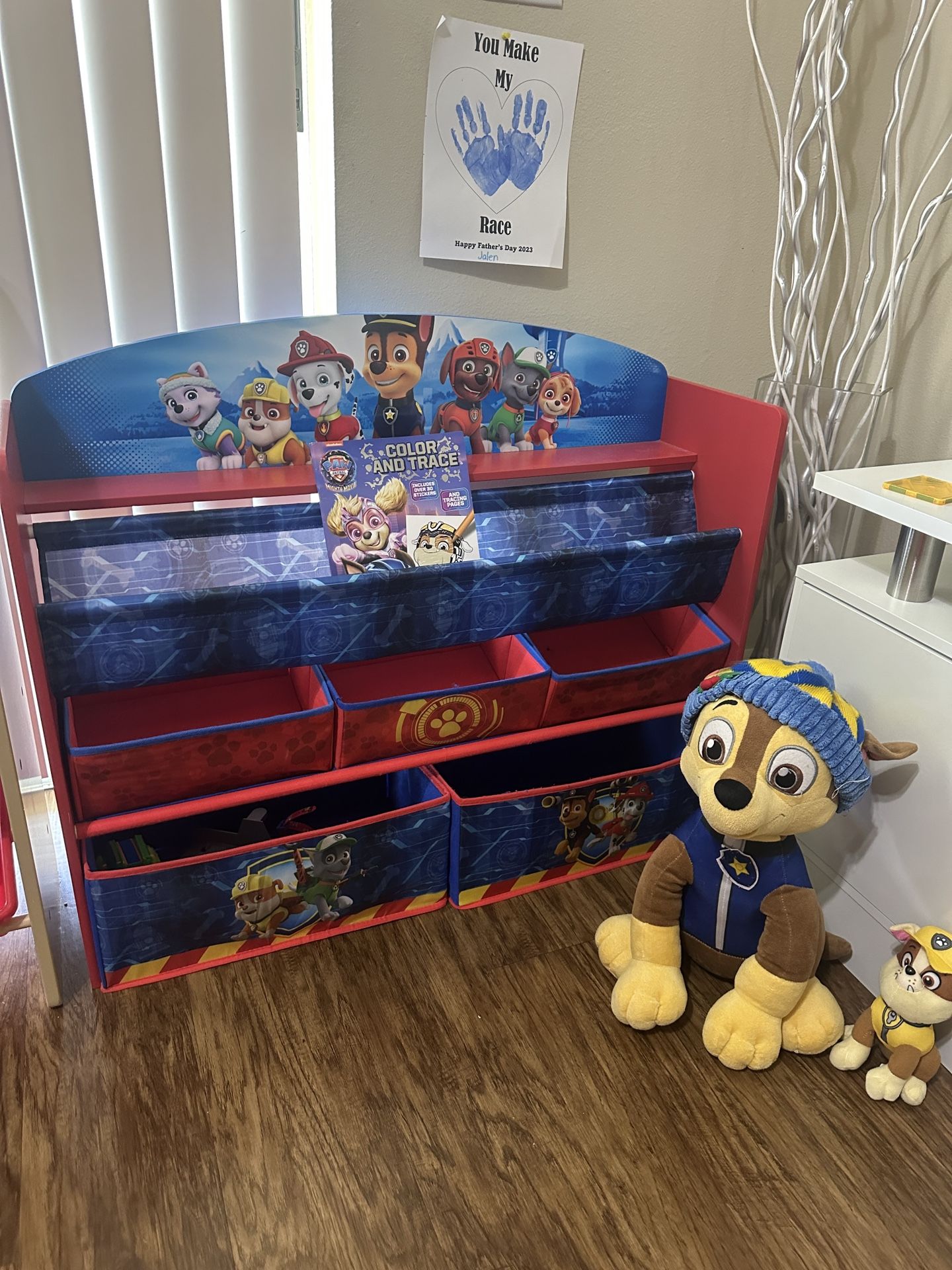 Paw Patrol Toy Organizer And Book Holder Brand New Condition