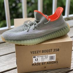 USED 9/10 CONDITION ADIDAS YEEZY 350 V2 “DESERT SAGE” FOR SALE!!! MEN SIZE 12 $235