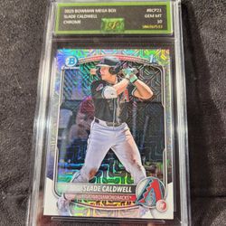 2025 Bowman Chrome Slade Caldwell Mojo Refractor #BCP-21 Diamondbacks EJE 10