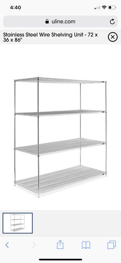 Shelf u-line shelving unit storage