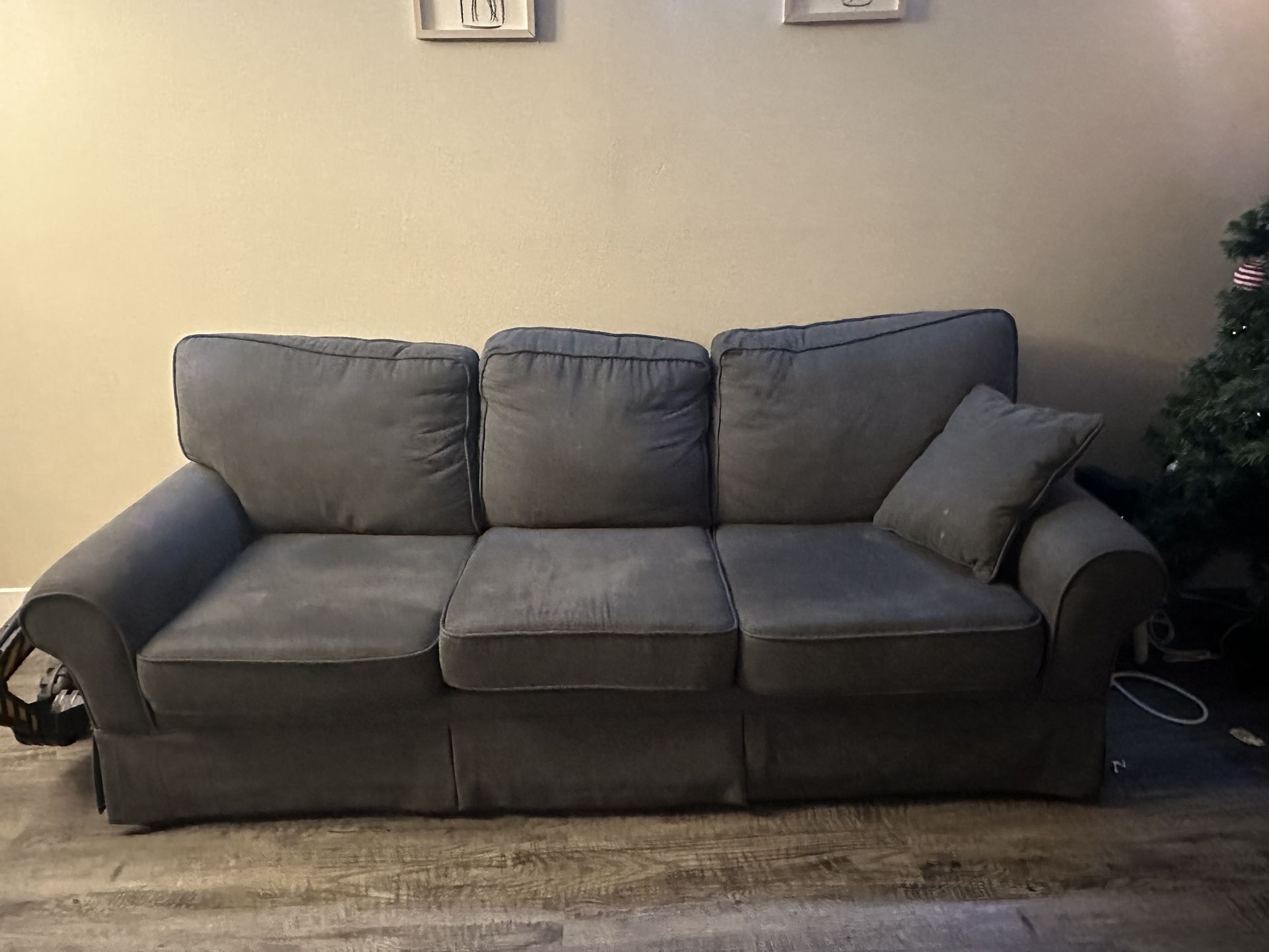 Almost Brand New Grey Couch And Chair