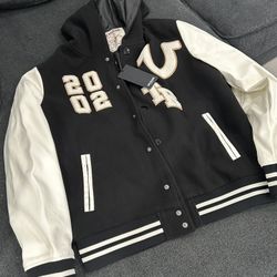 Hooded Varsity Jacket