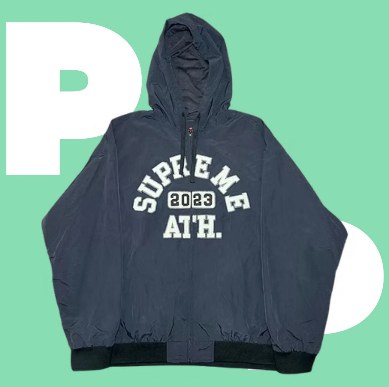 Supreme Appliqué Hooded Track Jacket (XX-Large)