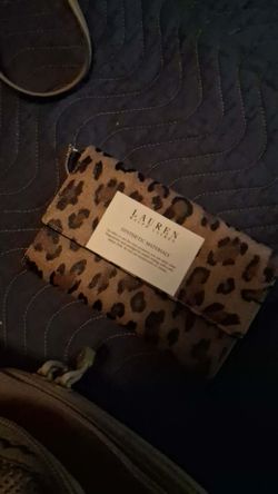 Lauren Ralph Lauren Leopard Print Clutch