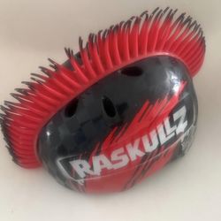 Kids Cycling Helmet Adjustable Hard Shell Black/Red One