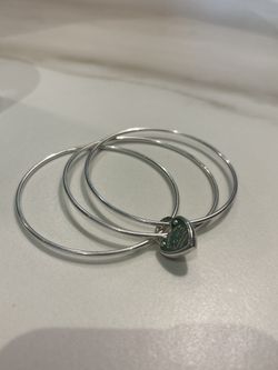 Tiffany&Co. 3 White Gold Bengal Authentic Bracket With Heart Lock