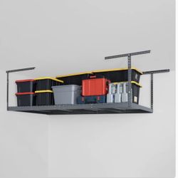 SafeRacks Super Duty 4 ft x 8 ft Overhead Garage Storage Rack and Accessories Kit