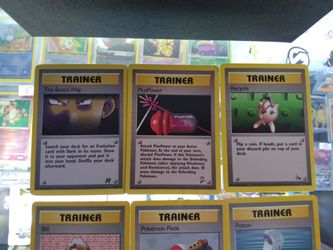 old trainer cards pokemon Amazon.com: Pokemon 5 Full Art Trainer Card Lot - X1 Secret Rare, X4 Full  Art Etched Cards