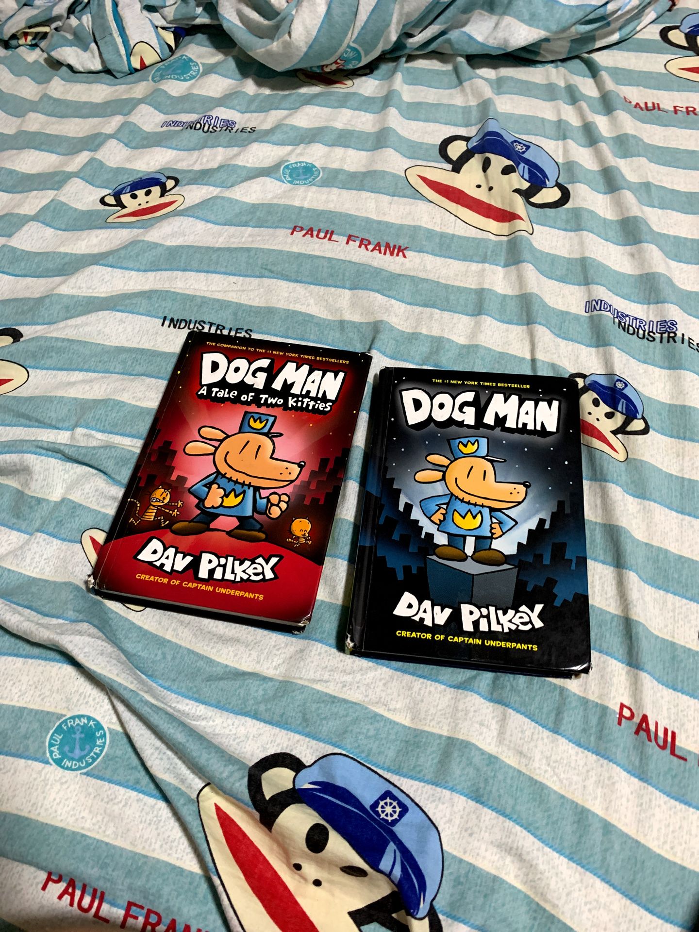 Dog man book 1 and book 3