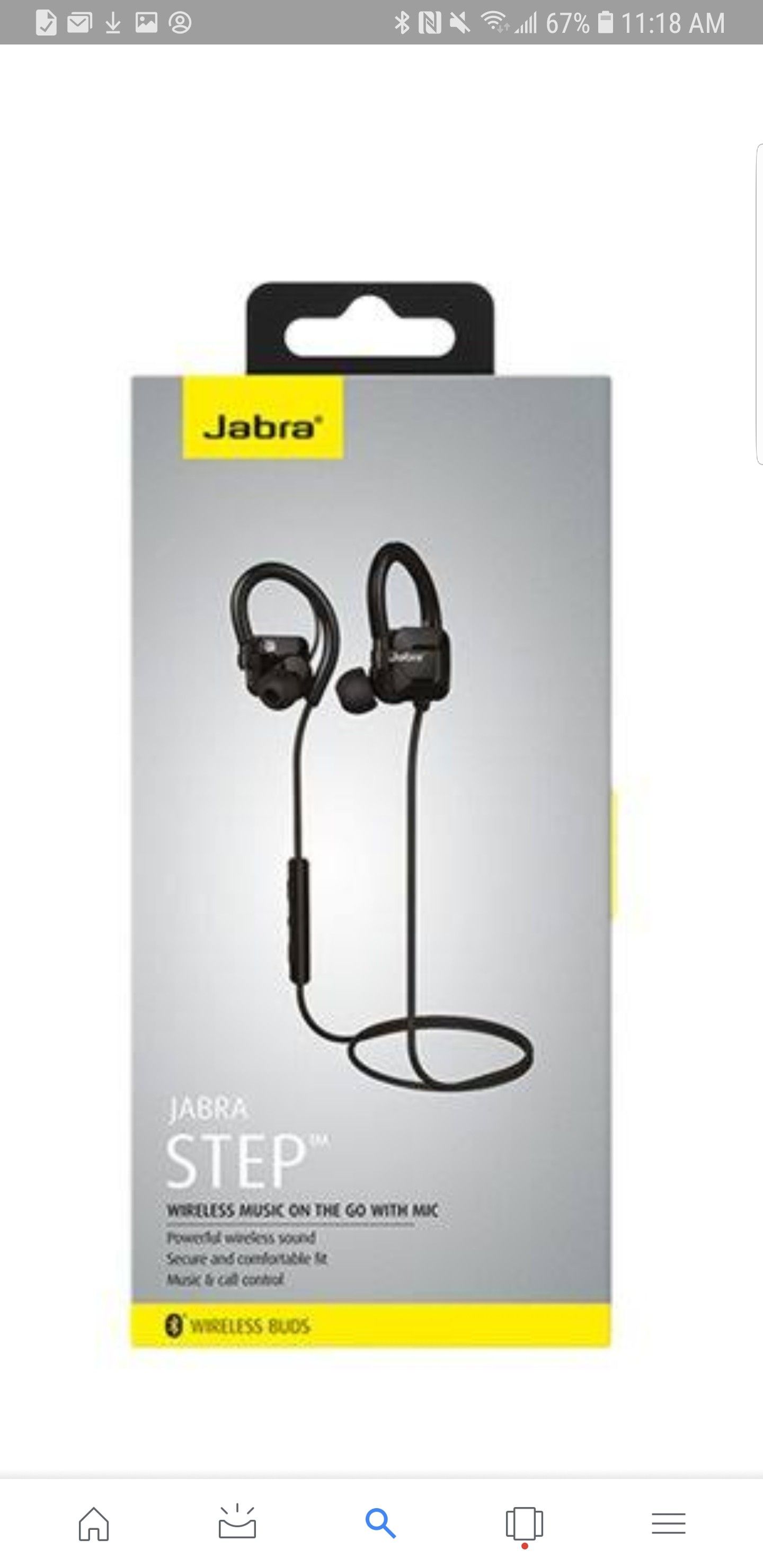 Jabra Step Wireless Headset for music & calls