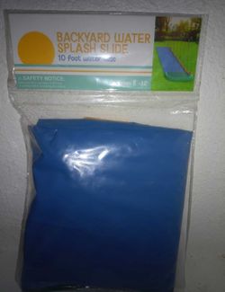 Brand new 10 foot backyard water splash slide