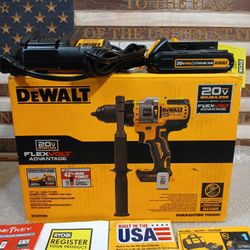 NEW DEWALT 20V BRUSHLESS 1/2 HAMMER DRILL DRIVER TOOL KIT 