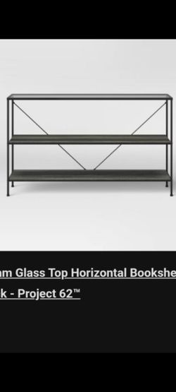 Project 62 Glass Top Horizontal Bookshelf