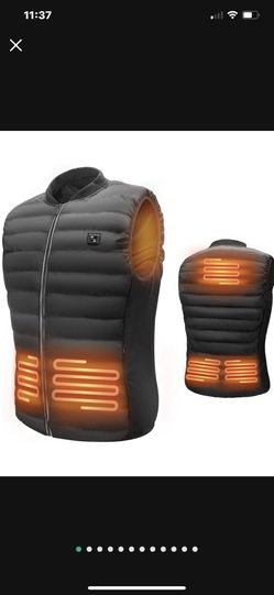 Heated Vest for Women or Men, USB Charging Warming Lightweight Heated Jacket for Outdoor Activities (Powerbank not included)  Heated Jacket for Men Wo