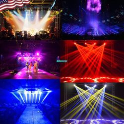 2x 230w Zoom Moving Head Light Osram Beam 7R 16 Facet Prism Party Show Club Bar