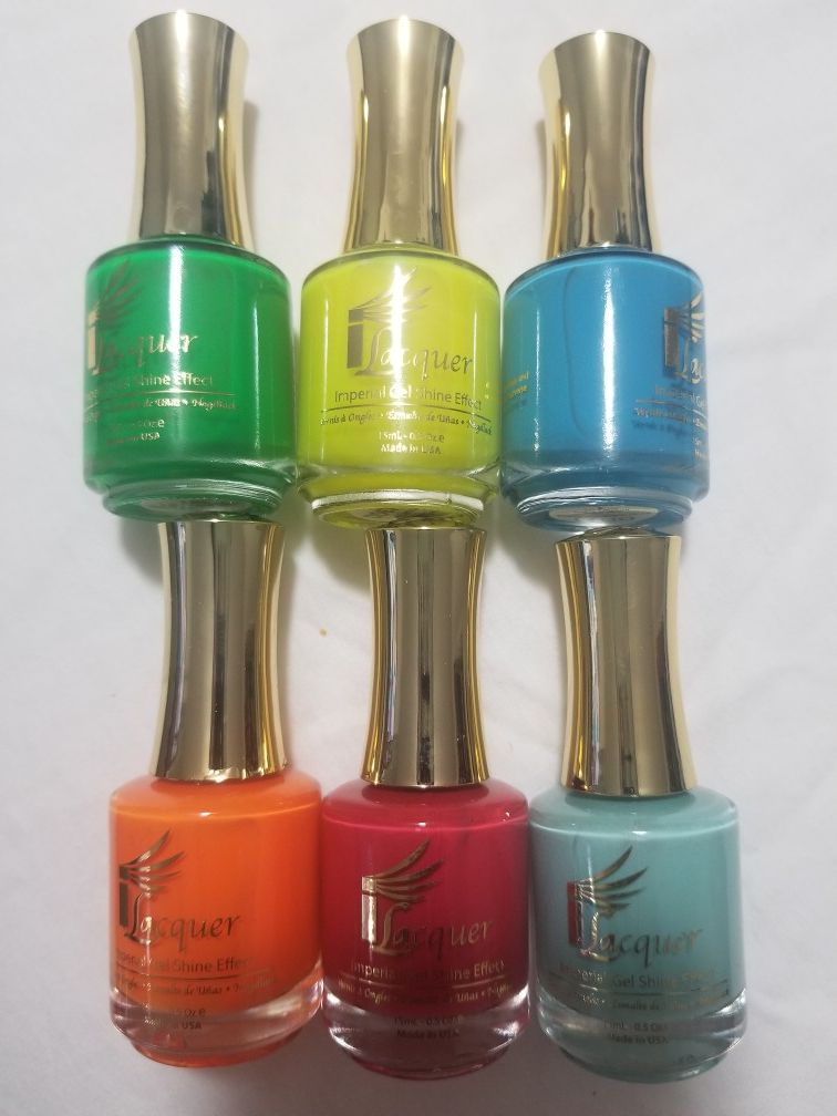 Set of nail polishes