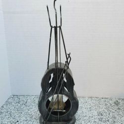 Decorative Metal Violin Candle Holder Home Decoration