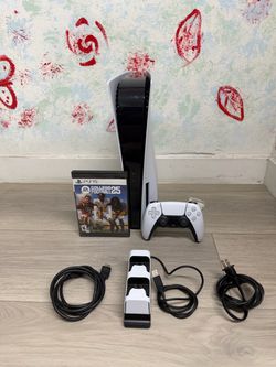Sony Playstation 5 Disc Version - 825GB  , Bonus 1 Game ( Used Very New )