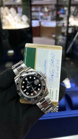 Rolex GMT MASTER II 2009 Green Hand OG Bruce Wayne 116710LN on Oyster Bracelet