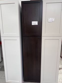 Dark brown pantry 84”