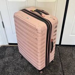 iFly 28” Hardside Spinner Suitcase Checked Luggage Light Pink