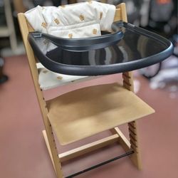 Stokke Tripp Trapp Wooden Convertible High Chair 