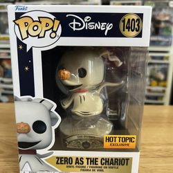 EXCLUSIVE Zero as Chariot Tarot Card Funko Pop #1403 Nightmare Christmas Disney